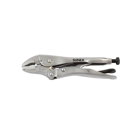 SUNEX Â® Tools 10 in. Curved Jaw Locking Pliers LP10C